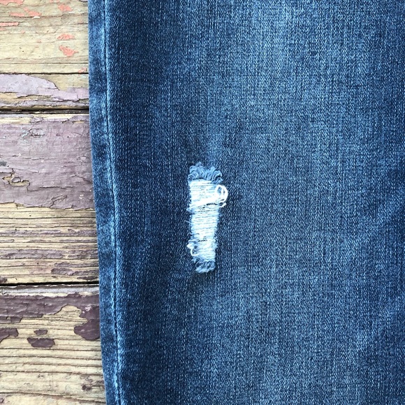 Spanx Distressed Ankle Skinny Jeans Released Hem Pull On High Rise M - Picture 6 of 16
